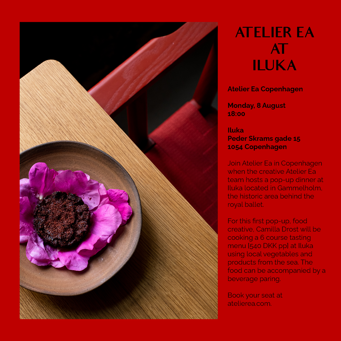 Atelier Ea at Iluka Pop-up dinner (6-course menu)